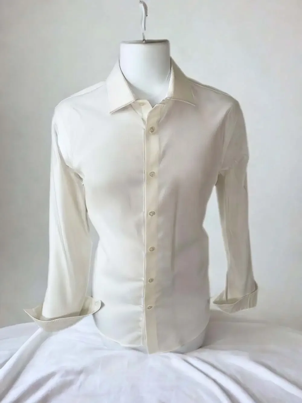 Banana Republic Slim Fit Non-Iron 100% Cotton White Dress Shirt